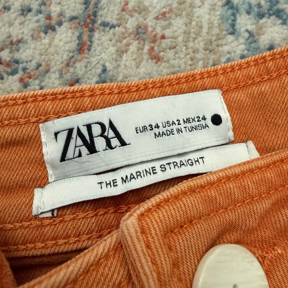 Zara The Marine Straight Jeans — Size 2 - Picture 6 of 6